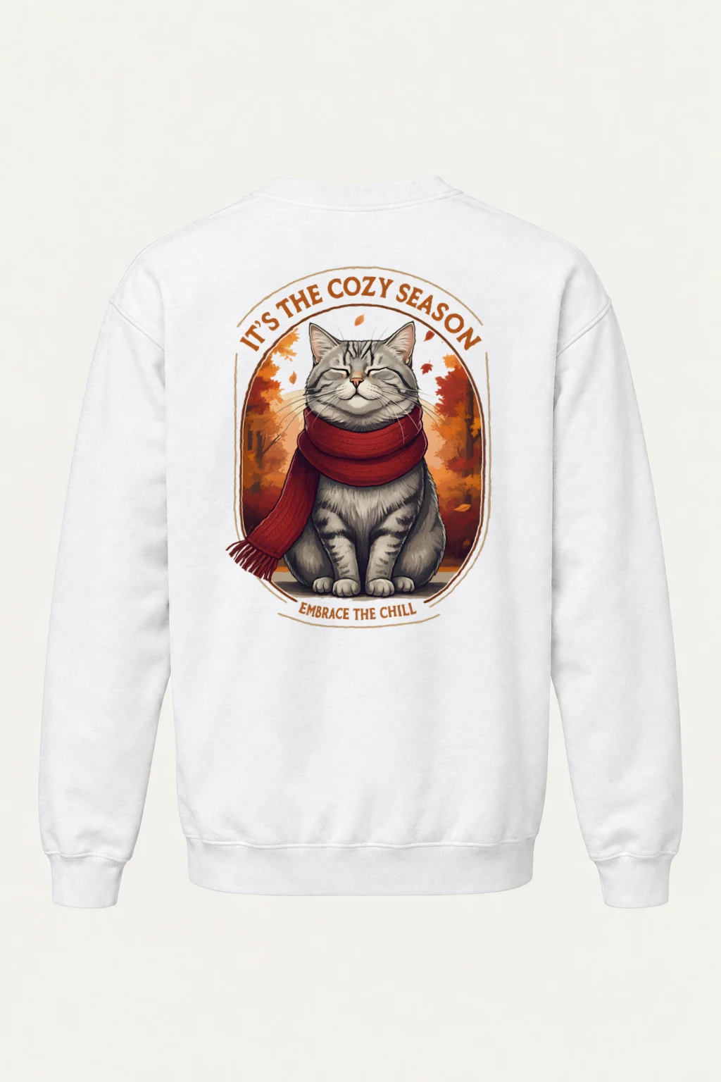 "Embrace The Chill" Heavy Blend Unisex Crewneck Sweatshirt | Gildan 18000