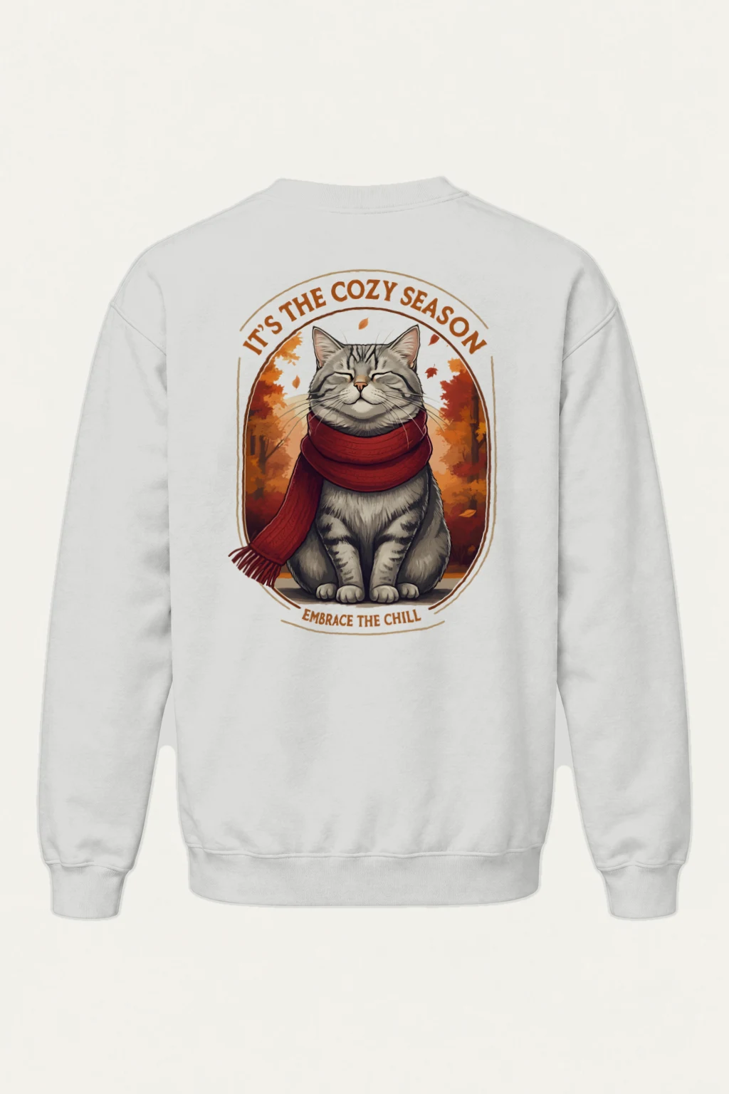 "Embrace The Chill" Heavy Blend Unisex Crewneck Sweatshirt | Gildan 18000