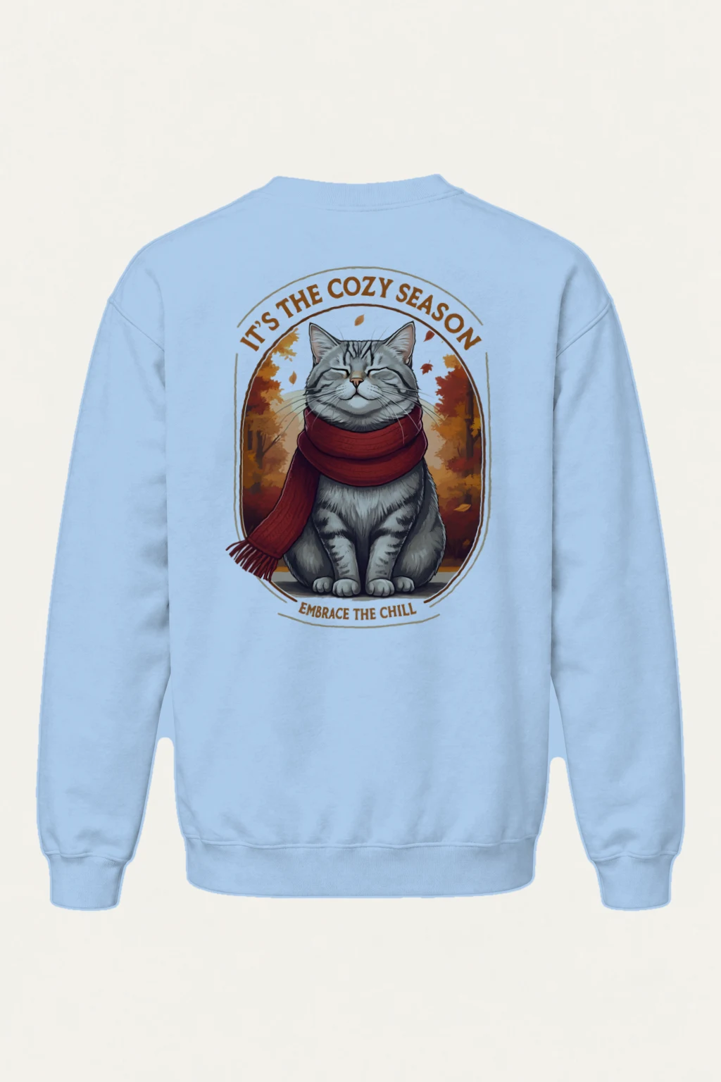 "Embrace The Chill" Heavy Blend Unisex Crewneck Sweatshirt | Gildan 18000