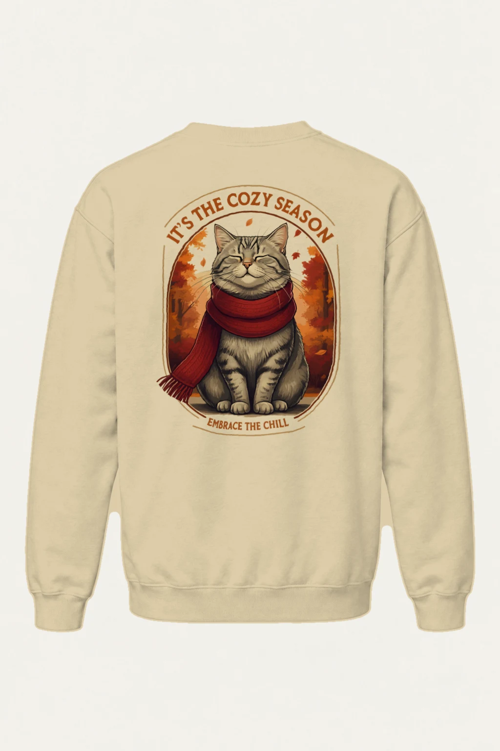 "Embrace The Chill" Heavy Blend Unisex Crewneck Sweatshirt | Gildan 18000