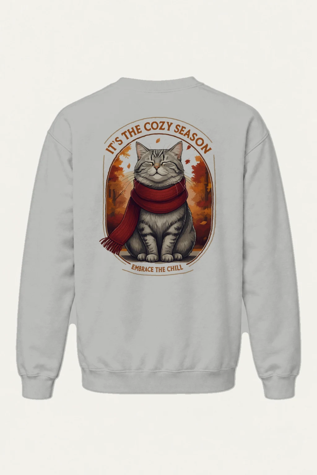 "Embrace The Chill" Heavy Blend Unisex Crewneck Sweatshirt | Gildan 18000