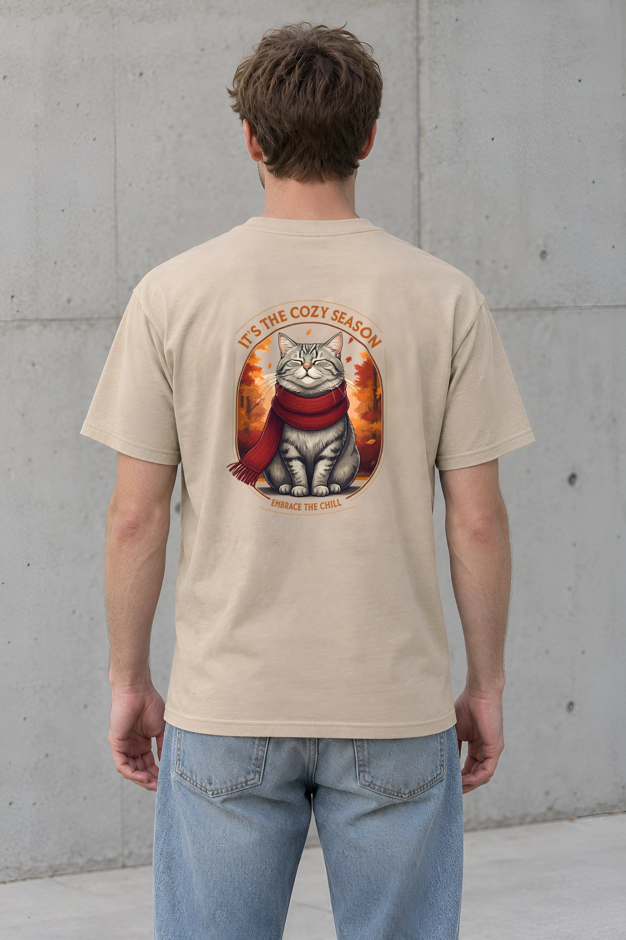 "Embrace The Chill" Heavyweight Unisex Crewneck T-shirt
