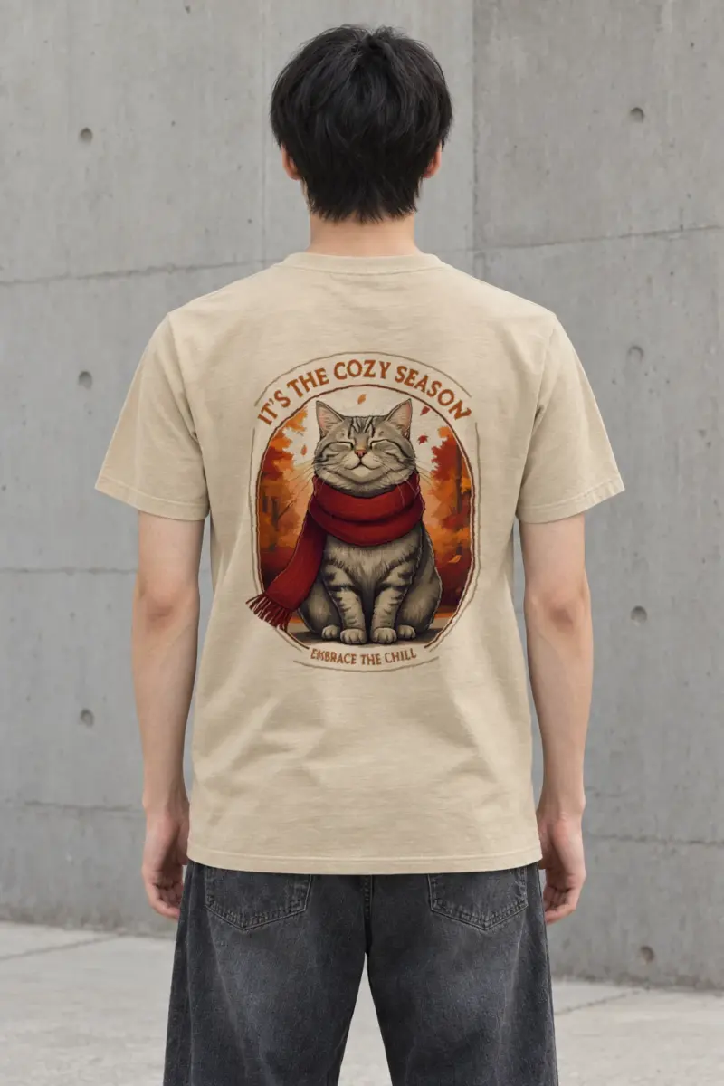 "Embrace The Chill" Heavyweight Unisex Crewneck T-shirt