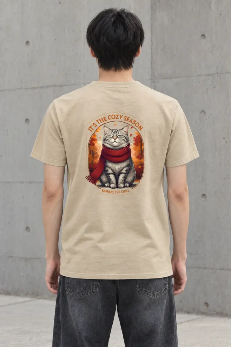 "Embrace The Chill" Heavyweight Unisex Crewneck T-shirt