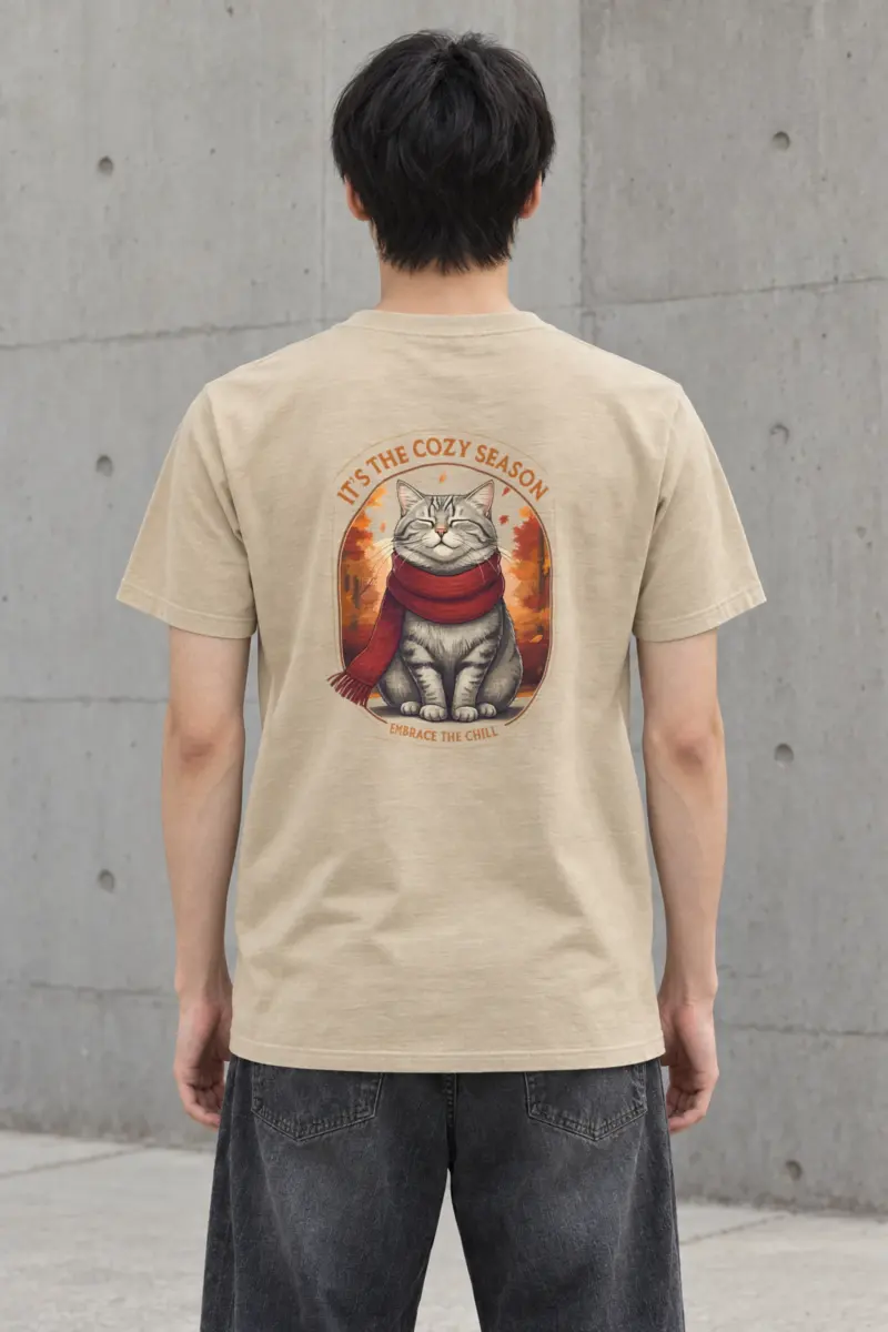 "Embrace The Chill" Heavyweight Unisex Crewneck T-shirt
