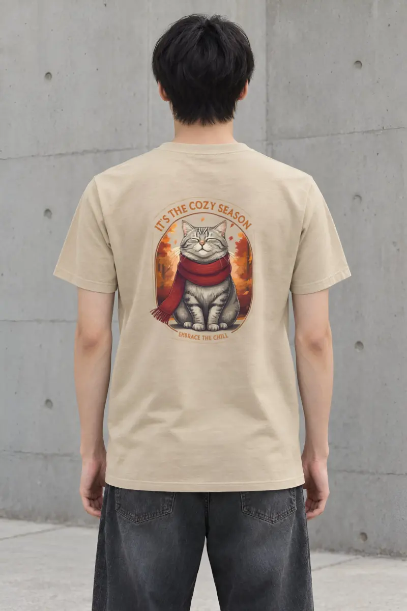 "Embrace The Chill" Heavyweight Unisex Crewneck T-shirt