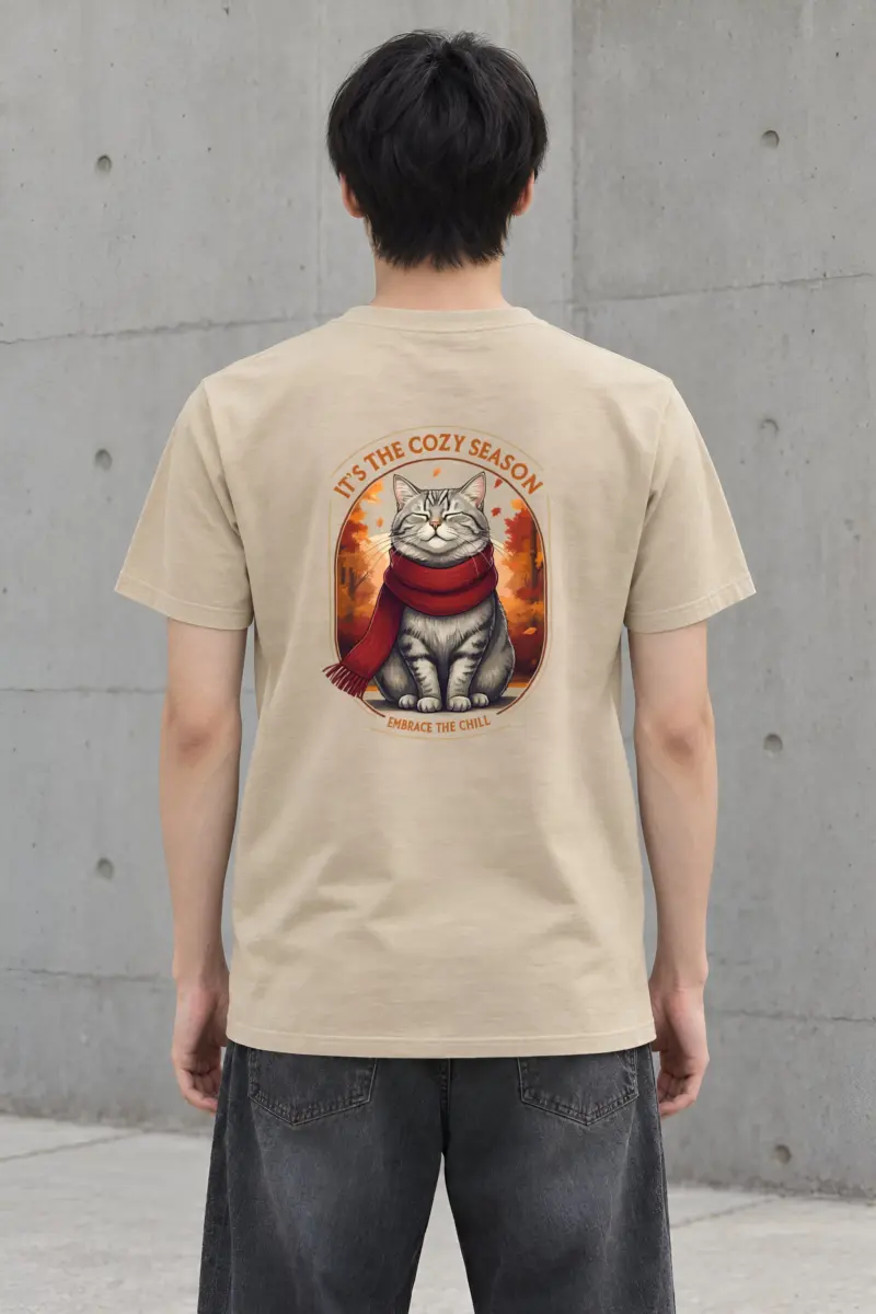 "Embrace The Chill" Heavyweight Unisex Crewneck T-shirt