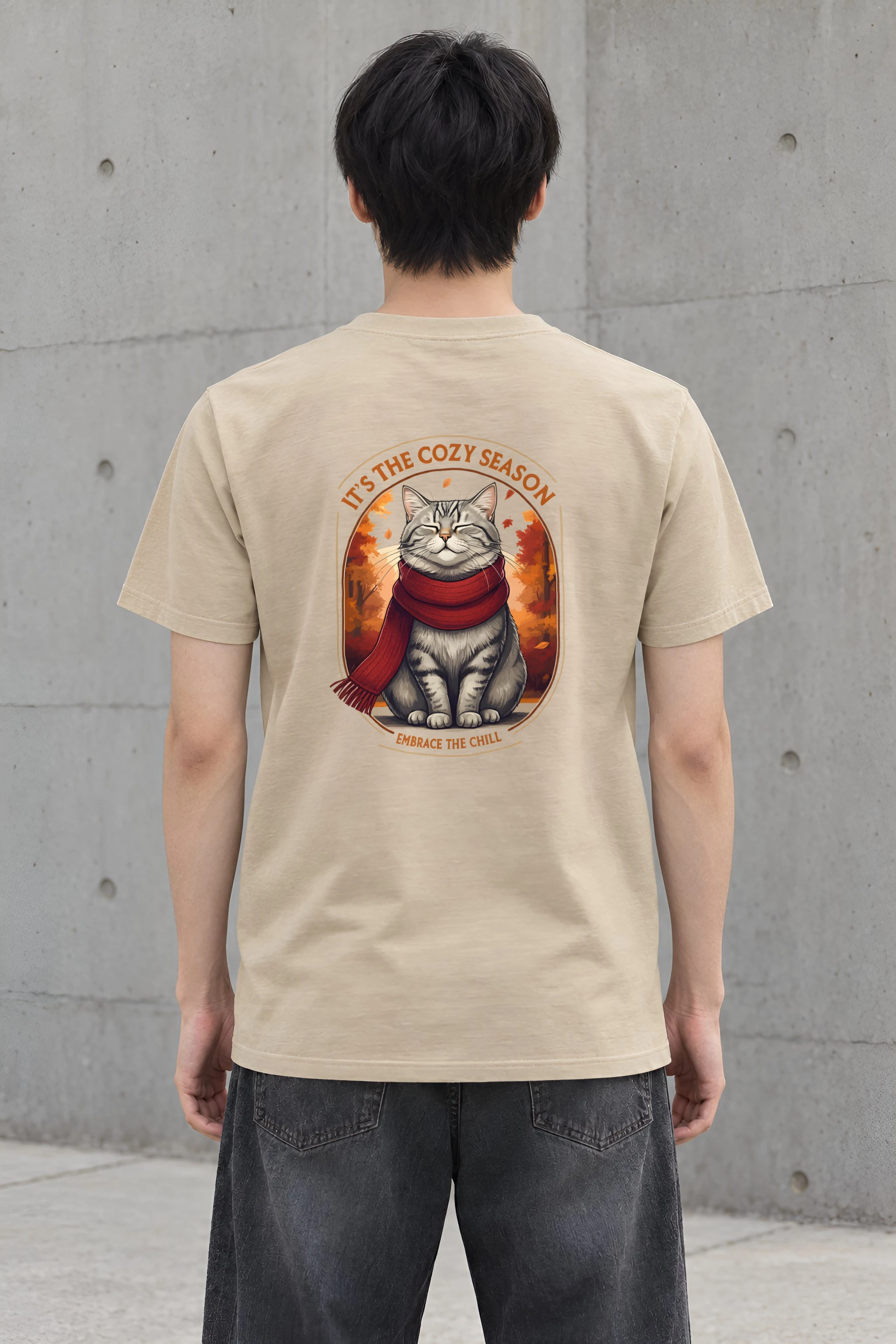 "Embrace The Chill" Heavyweight Unisex Crewneck T-shirt