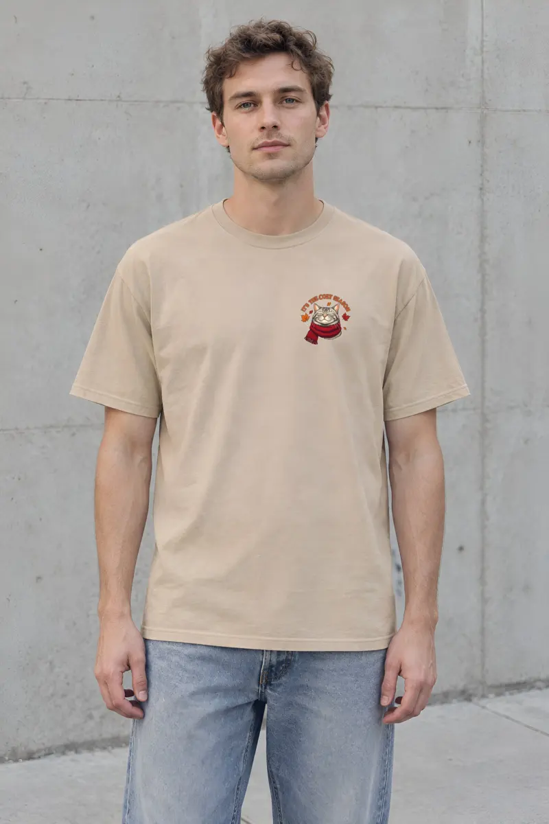 "Embrace The Chill" Heavyweight Unisex Crewneck T-shirt