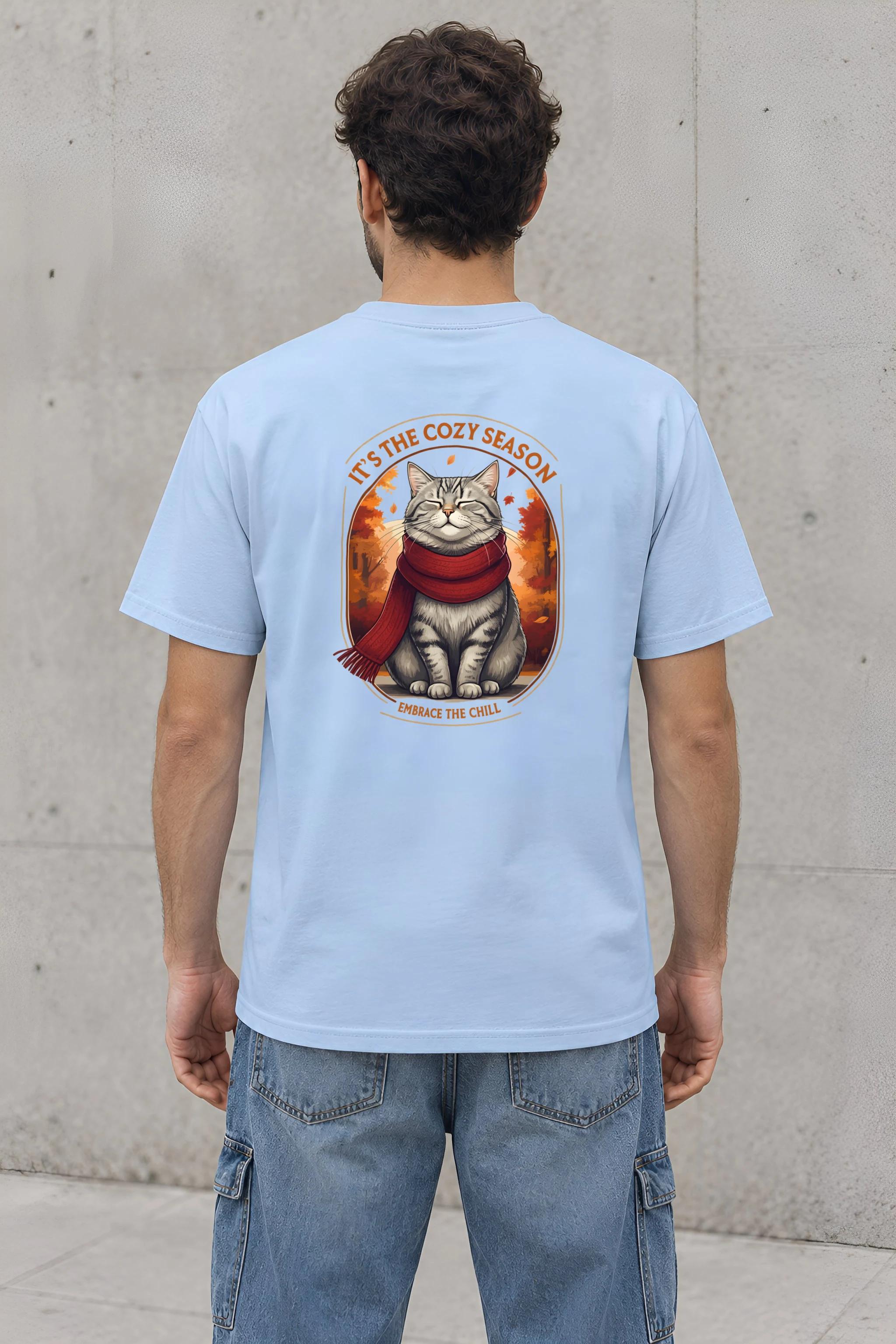 "Embrace The Chill" Heavyweight Unisex Crewneck T-shirt