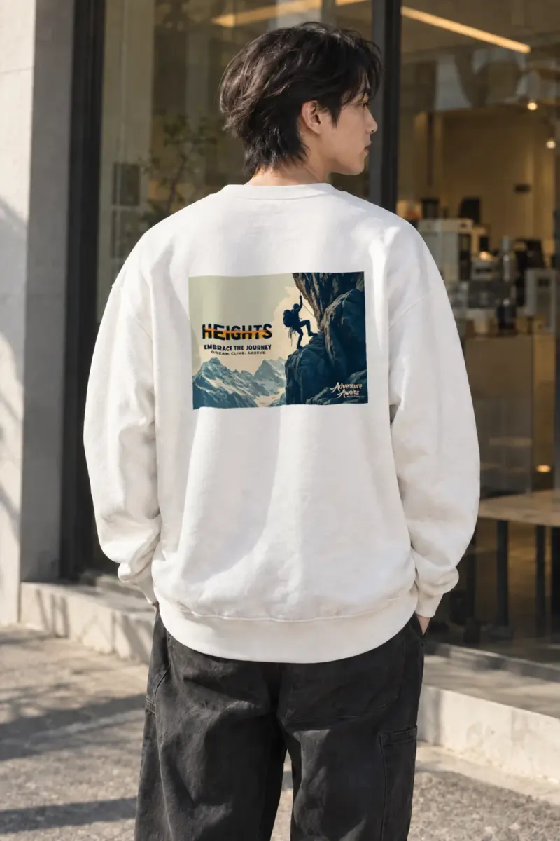 “Embrace The Journey” Heavy Blend Unisex Crewneck Sweatshirt | Gildan 18000