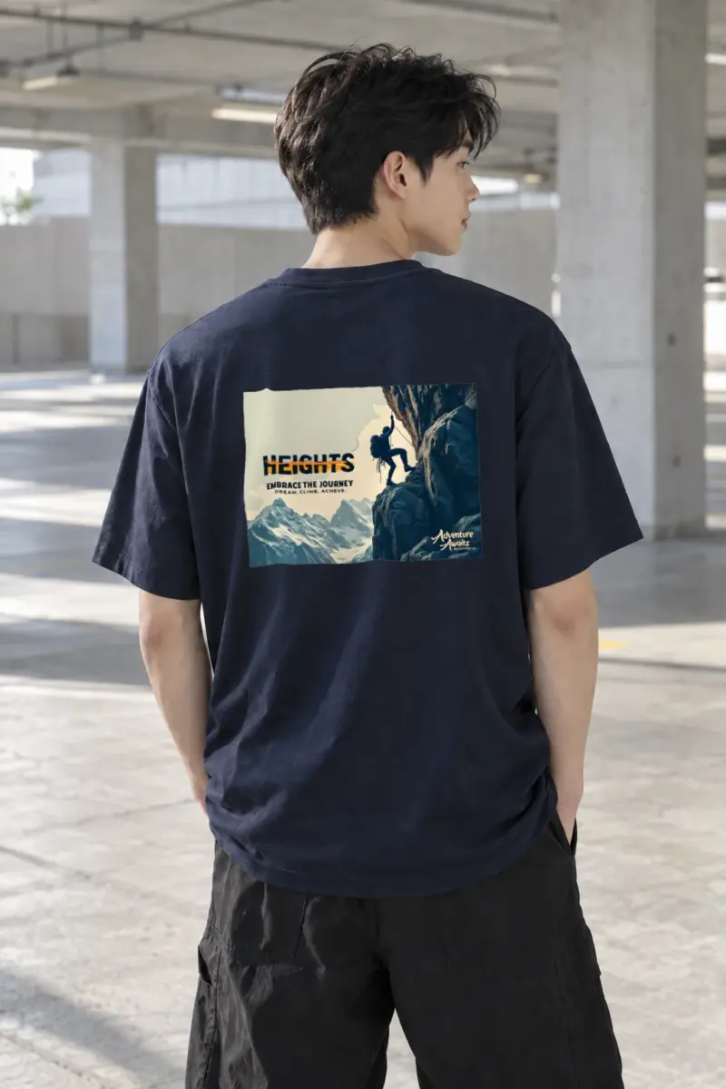 "Embrace The Journey" Heavyweight Unisex Crewneck T-shirt | Gildan 5000