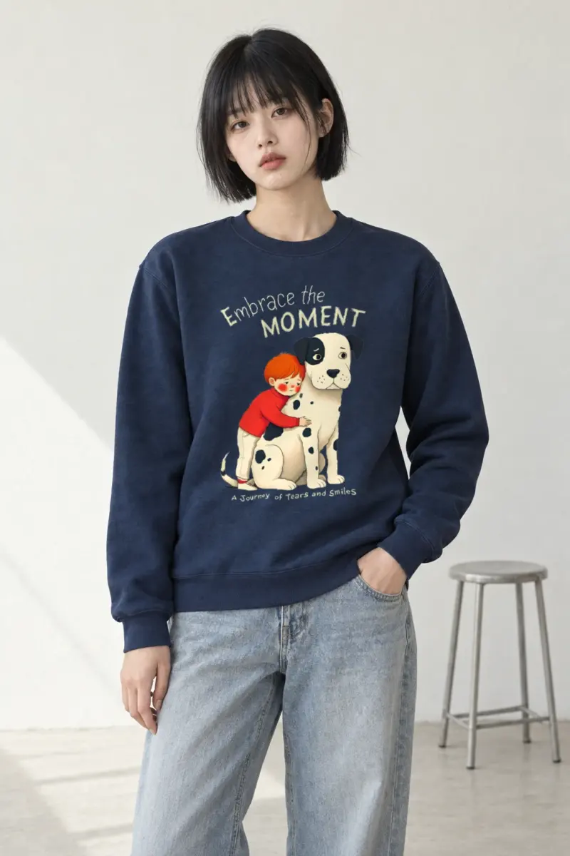 "Embrace The Moment" Heavy Blend Unisex Crewneck Sweatshirt