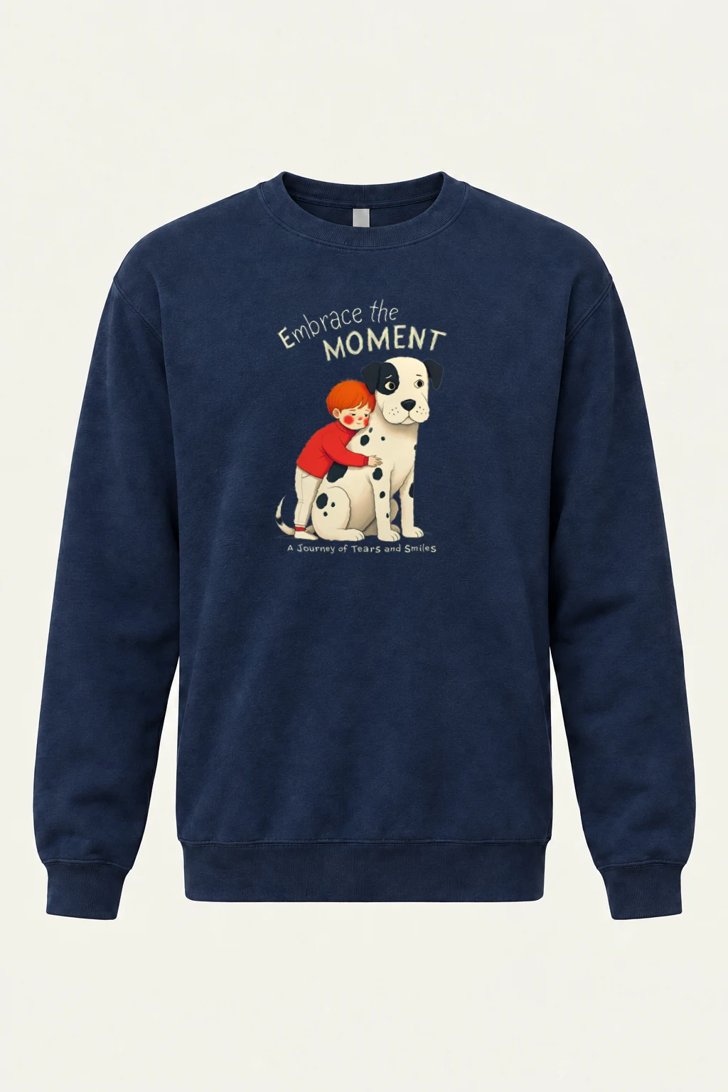 "Embrace The Moment" Heavy Blend Unisex Crewneck Sweatshirt | Gildan 18000