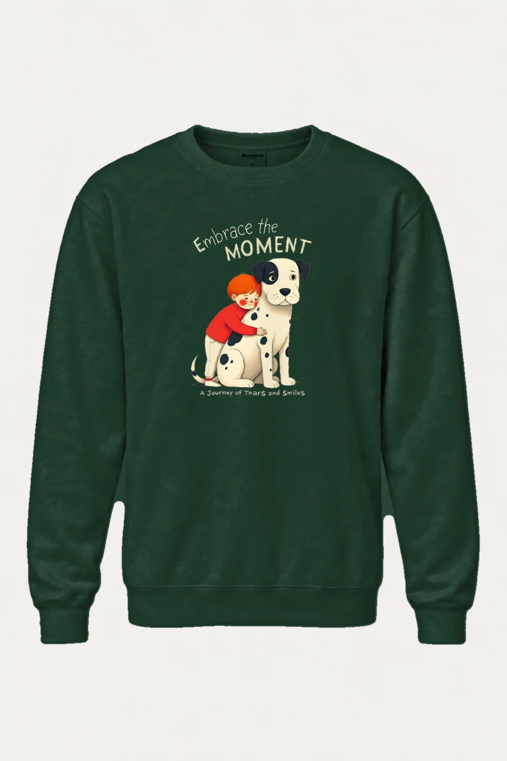 "Embrace The Moment" Heavy Blend Unisex Crewneck Sweatshirt | Gildan 18000