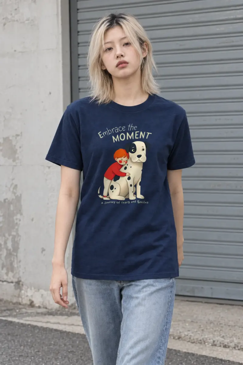"Embrace The Moment" Heavyweight Unisex Crewneck T-shirt