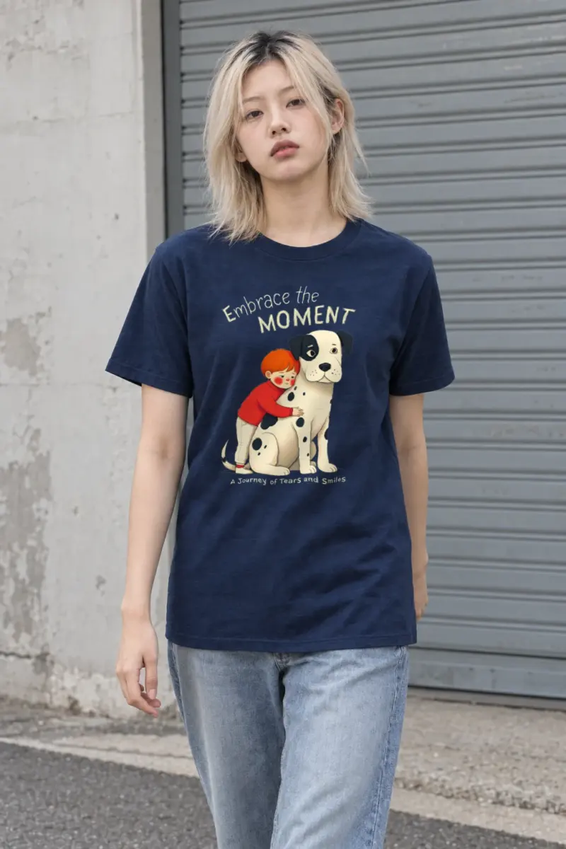 "Embrace The Moment" Heavyweight Unisex Crewneck T-shirt