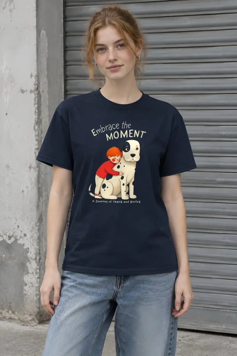 "Embrace The Moment" Heavyweight Unisex Crewneck T-shirt