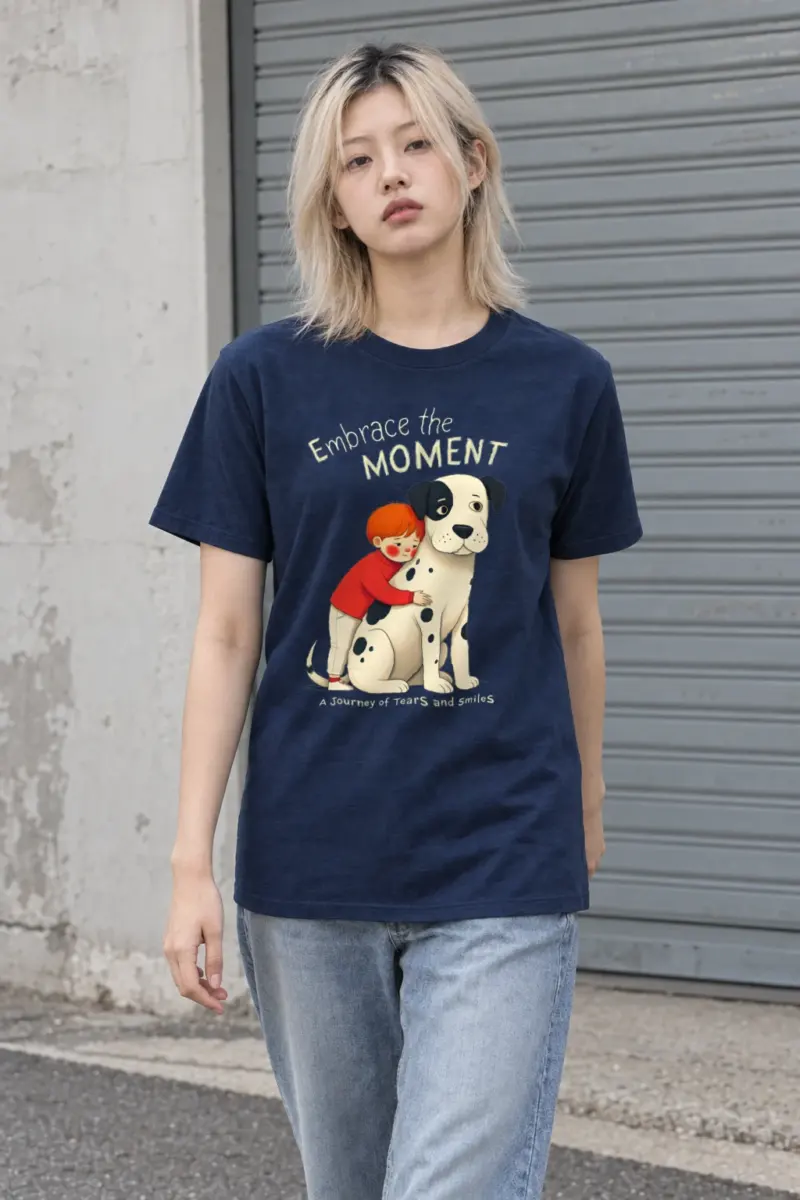 "Embrace The Moment" Heavyweight Unisex Crewneck T-shirt