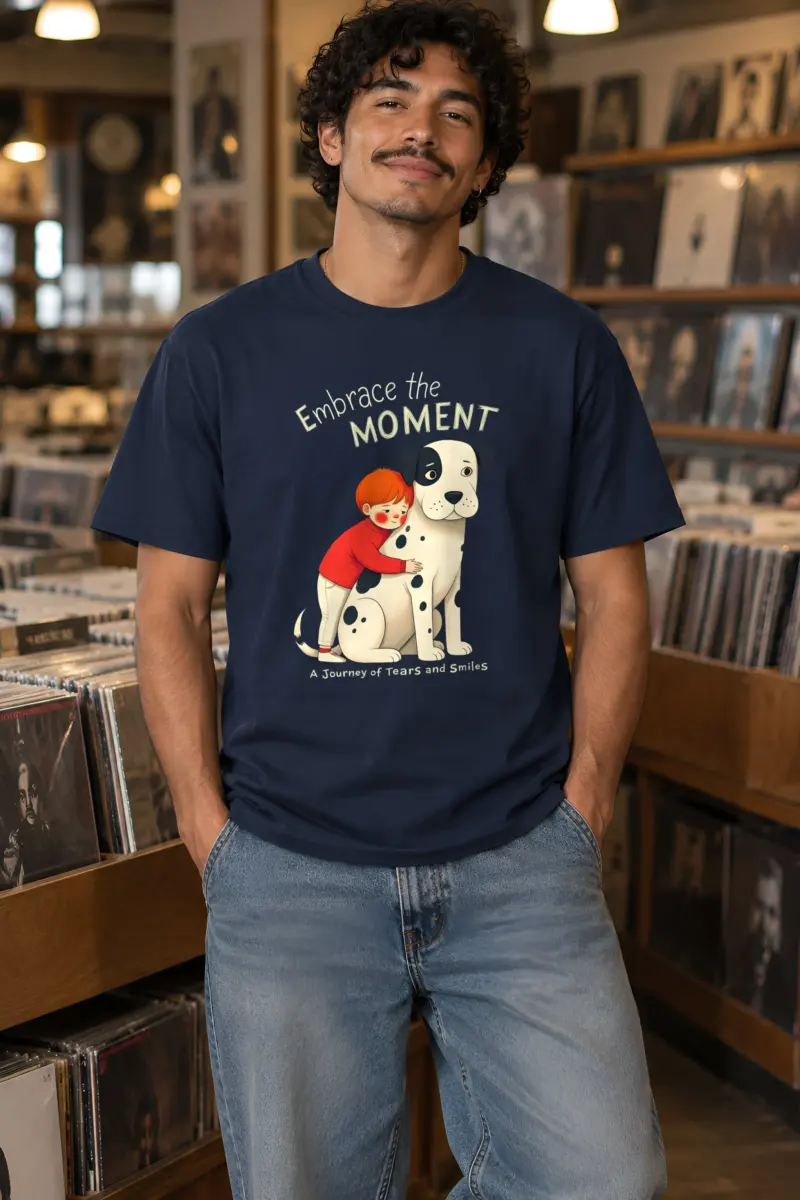 "Embrace The Moment" Heavyweight Unisex Crewneck T-shirt