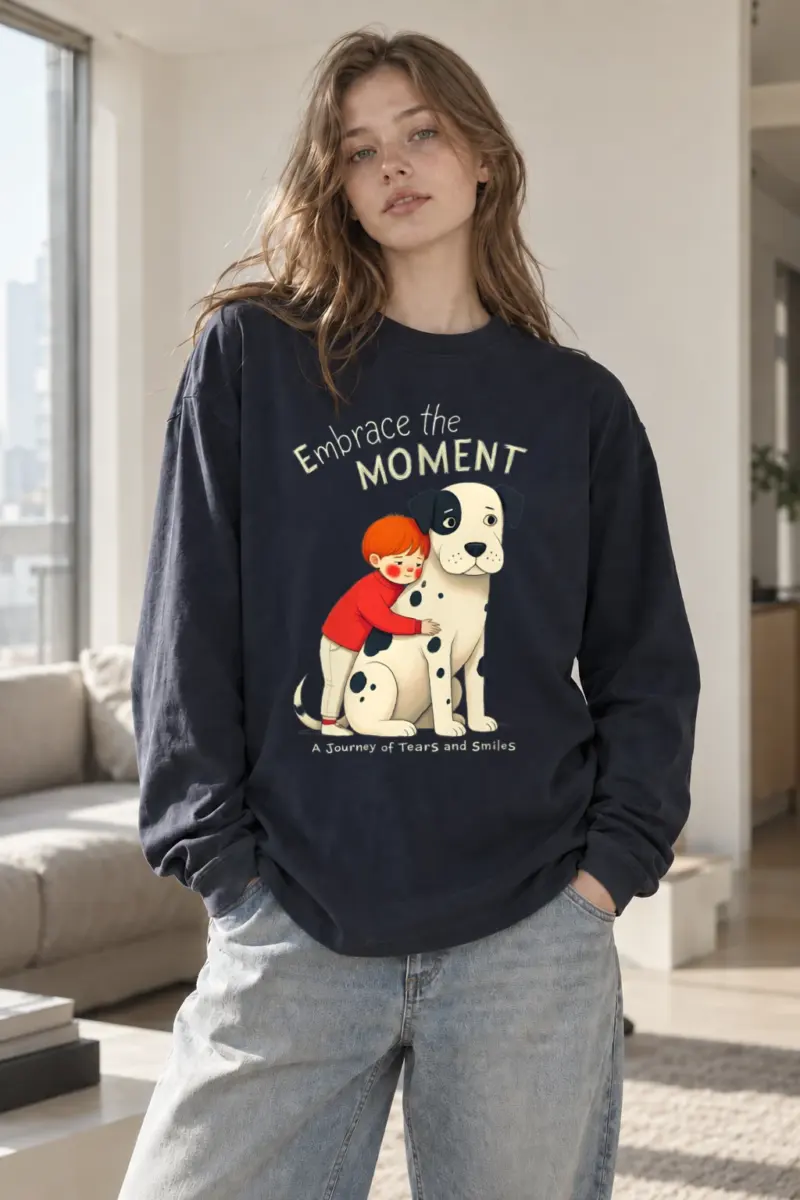 "Embrace The Moment" Unisex Longsleeve T-shirt | Gildan 2400