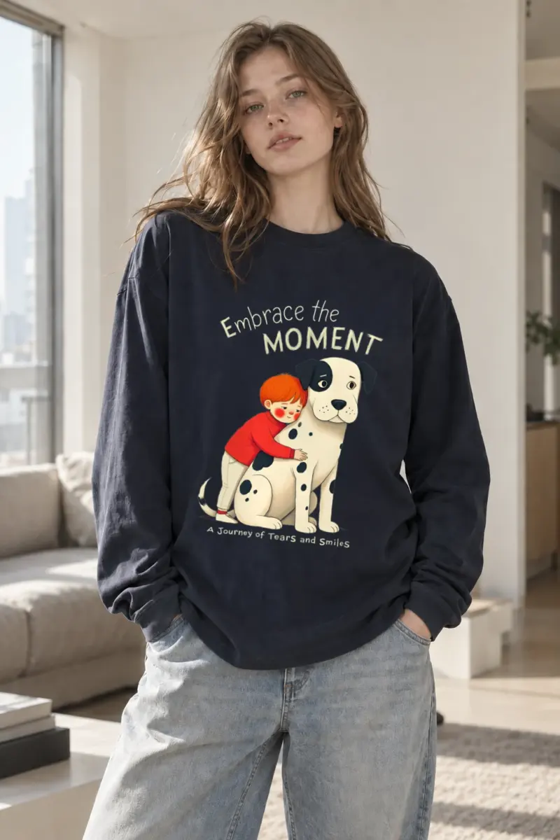 "Embrace The Moment" Unisex Longsleeve T-shirt | Gildan 2400