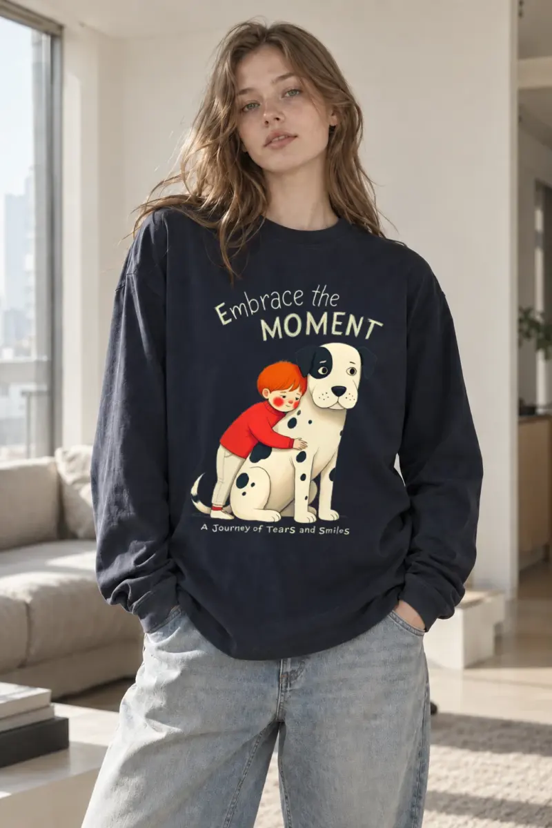 "Embrace The Moment" Unisex Longsleeve T-shirt | Gildan 2400