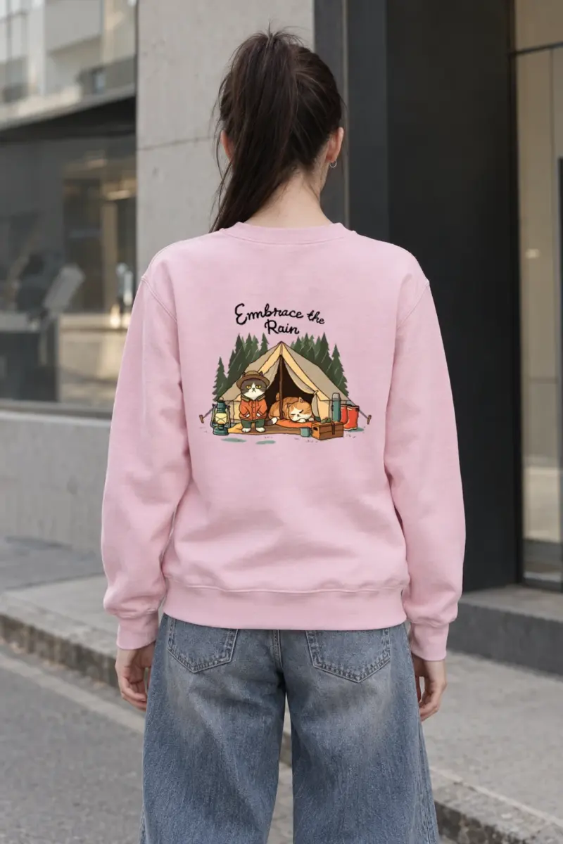 "Embrace The Rain" Heavy Blend Unisex Crewneck Sweatshirt