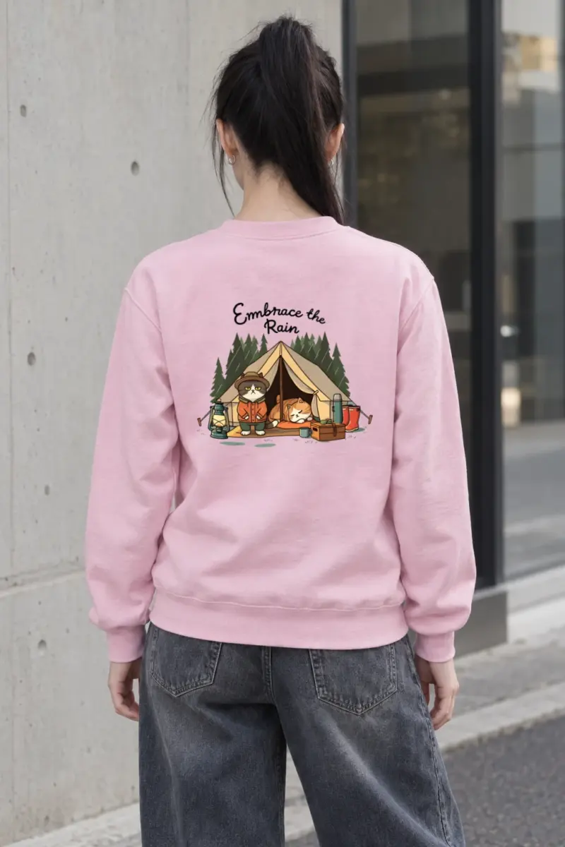 "Embrace The Rain" Heavy Blend Unisex Crewneck Sweatshirt