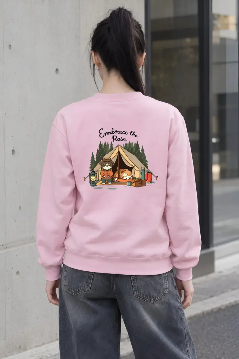 "Embrace The Rain" Heavy Blend Unisex Crewneck Sweatshirt