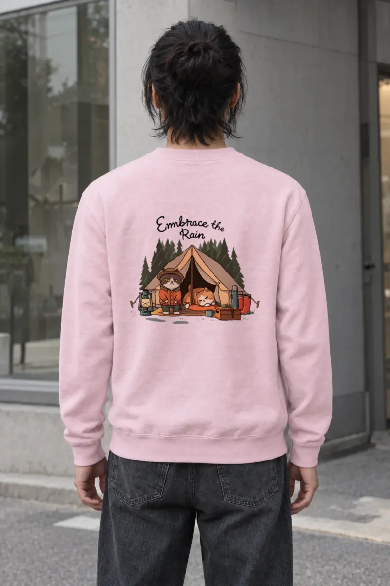 "Embrace The Rain" Heavy Blend Unisex Crewneck Sweatshirt