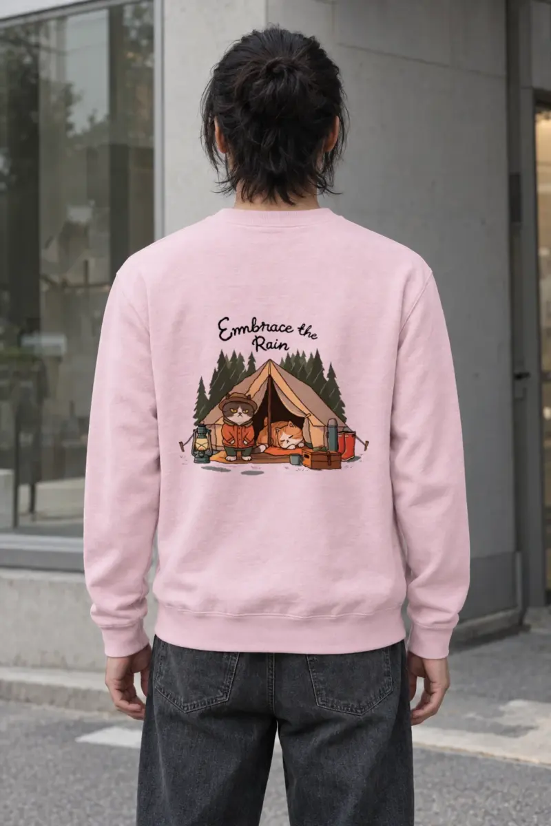 "Embrace The Rain" Heavy Blend Unisex Crewneck Sweatshirt