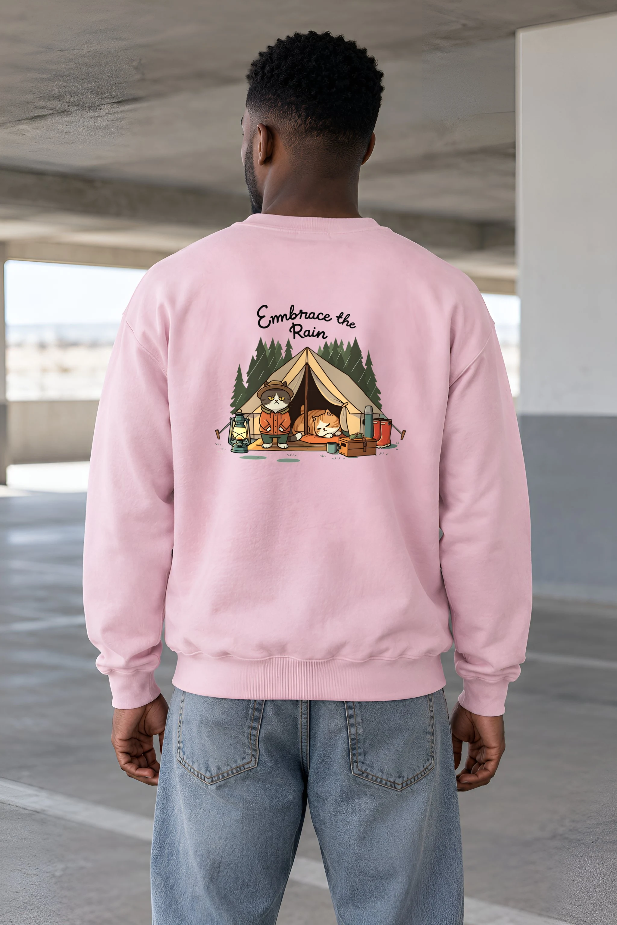 "Embrace The Rain" 1 Crewneck Sweatshirt