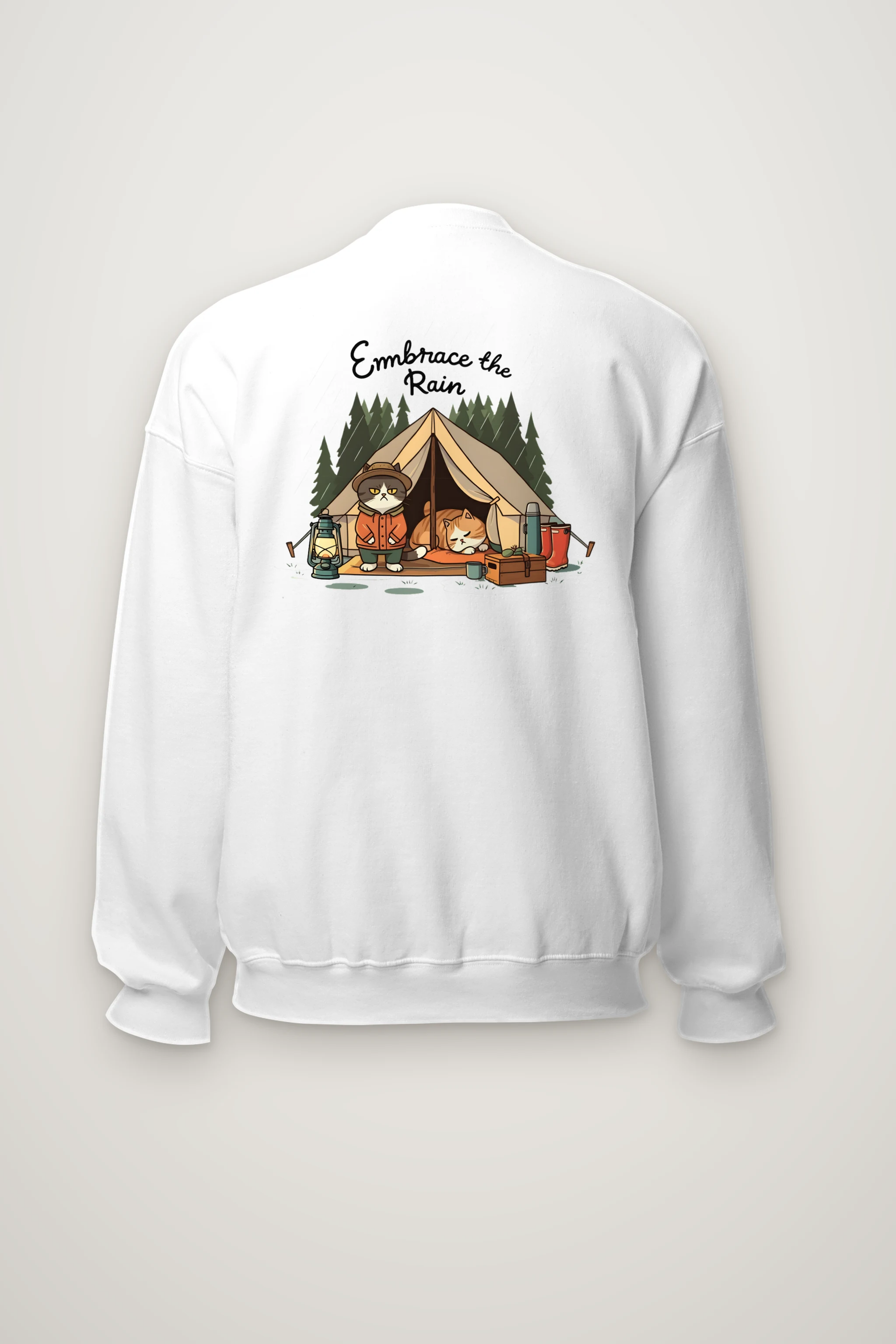 "Embrace The Rain" Heavy Blend Unisex Crewneck Sweatshirt