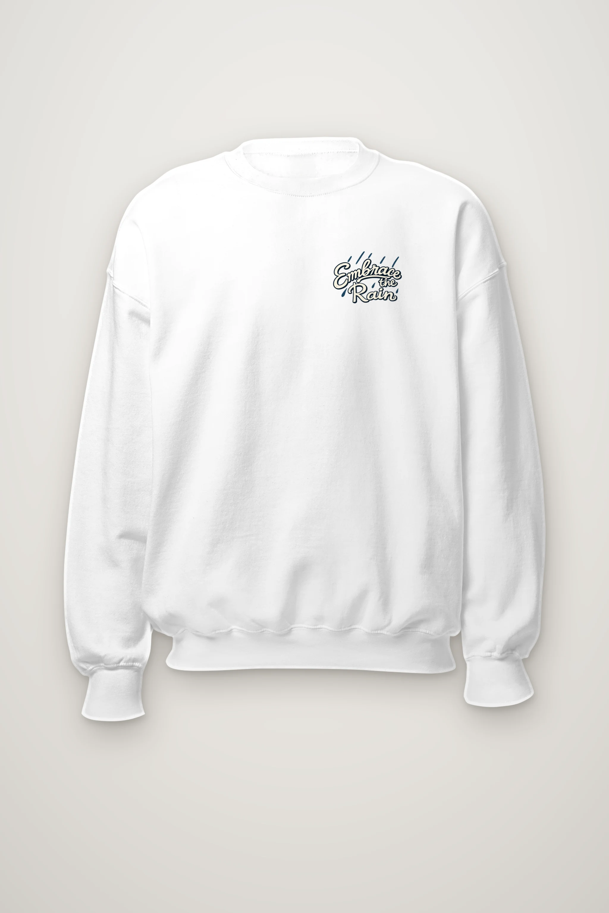 "Embrace The Rain" Heavy Blend Unisex Crewneck Sweatshirt
