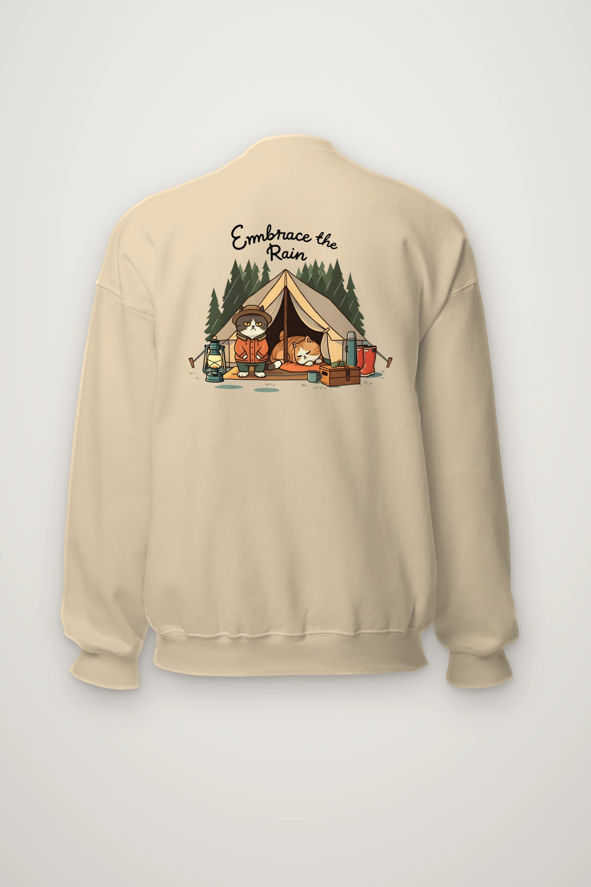 "Embrace The Rain" Heavy Blend Unisex Crewneck Sweatshirt