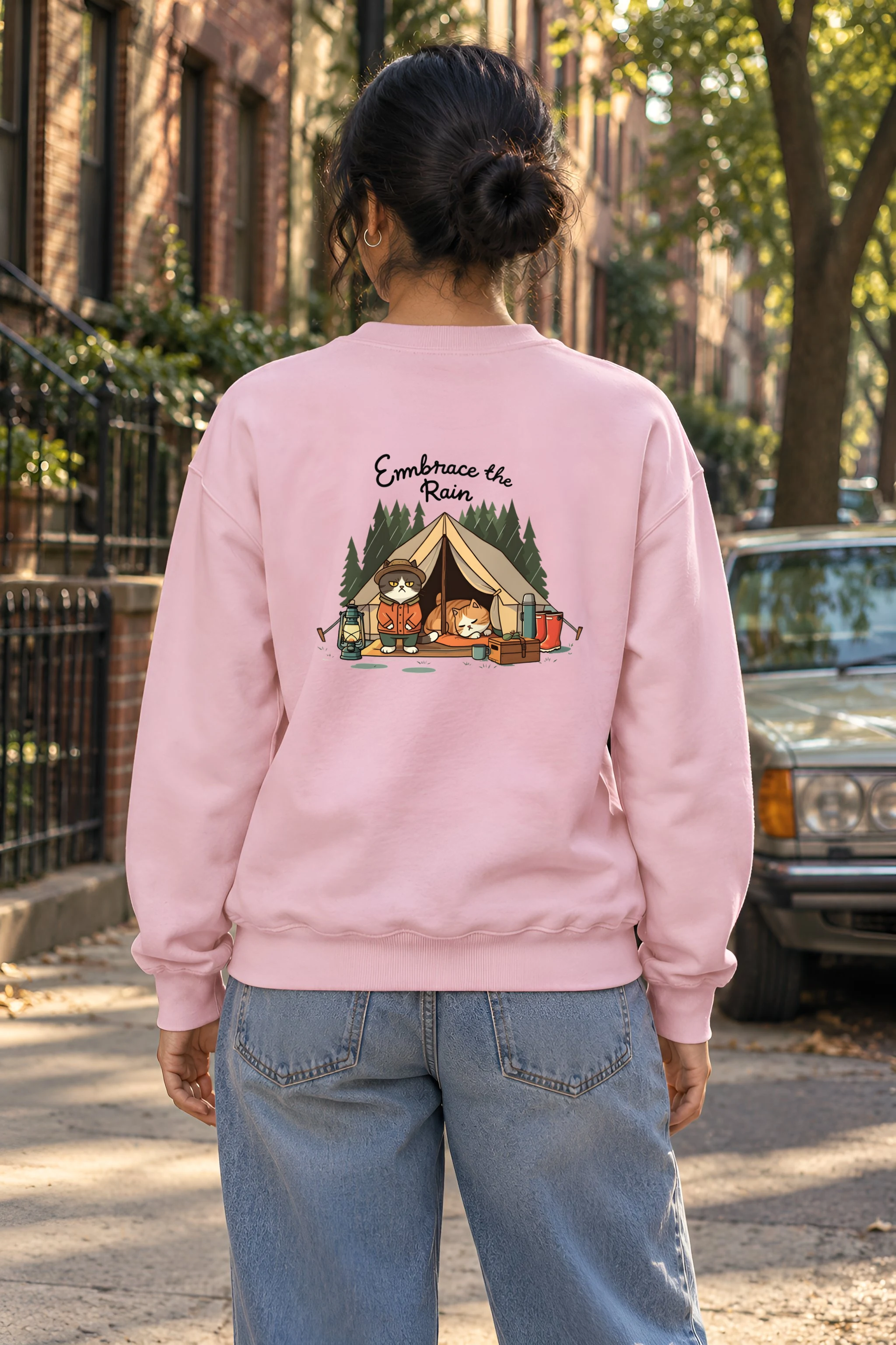"Embrace The Rain" 1 Crewneck Sweatshirt