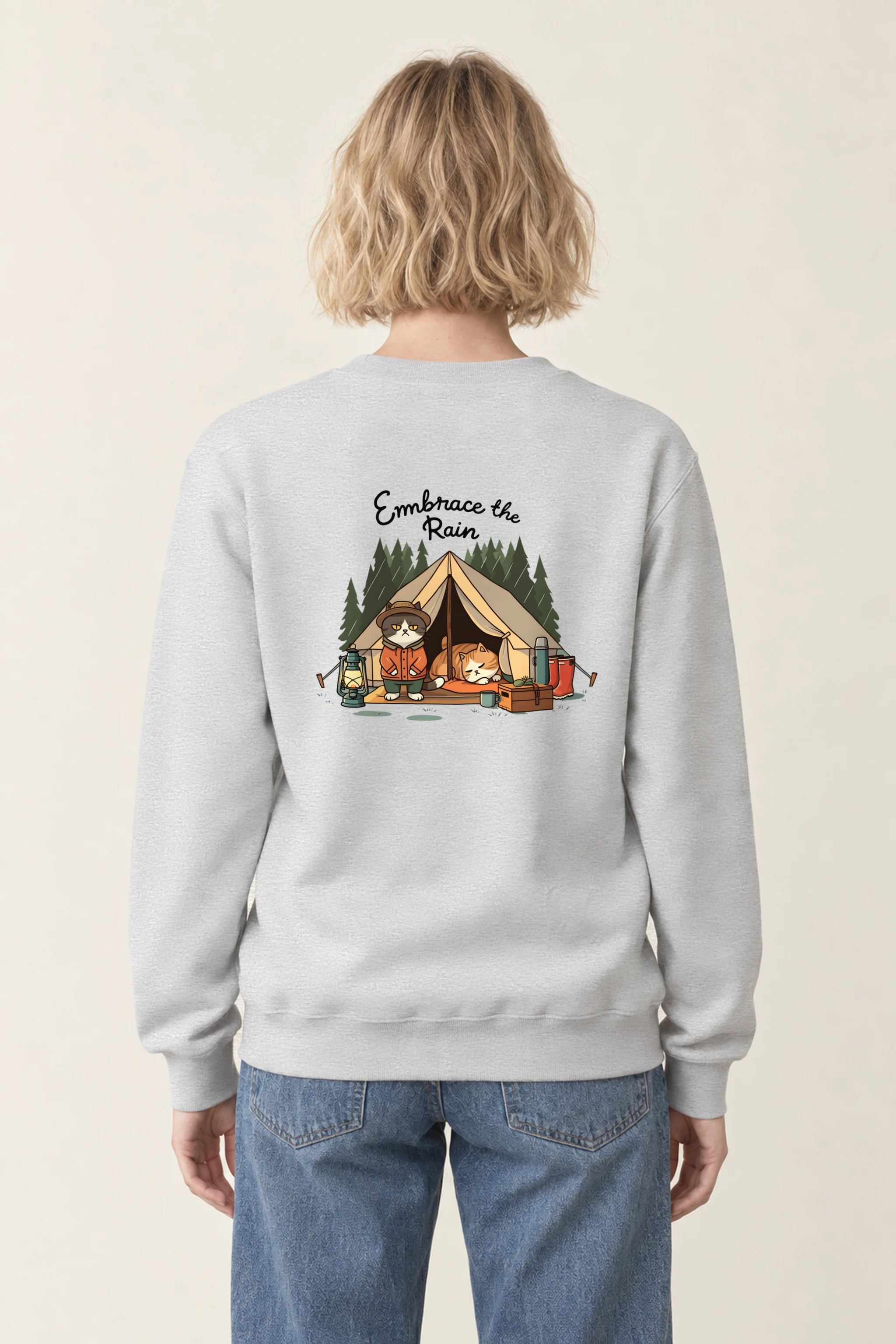 "Embrace The Rain" 1 Crewneck Sweatshirt
