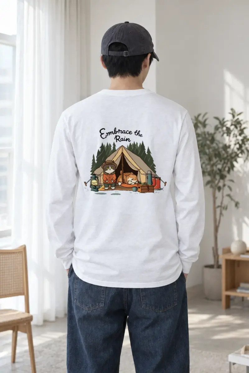 "Embrace The Rain" Unisex Longsleeve T-shirt | Gildan 2400