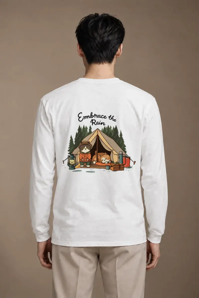"Embrace The Rain" Unisex Longsleeve T-shirt | Gildan 2400