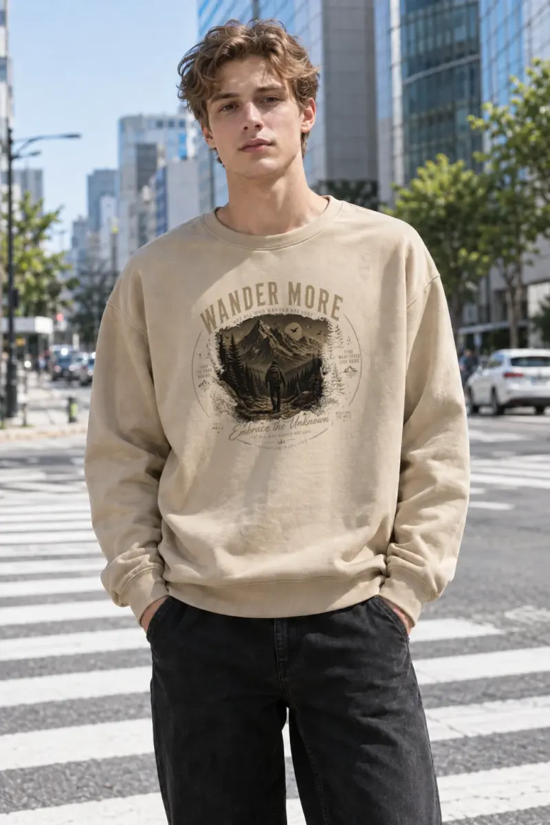 "Embrace The Unknown" Heavy Blend Unisex Crewneck Sweatshirt | Gildan 18000