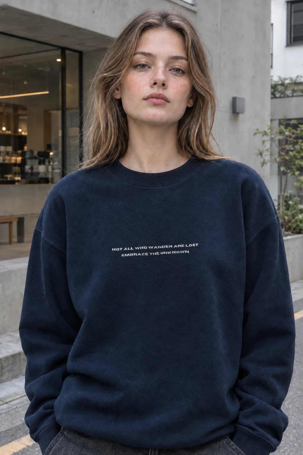 "Embrace The Unknown" Heavy Blend Unisex Crewneck Sweatshirt | Gildan 18000