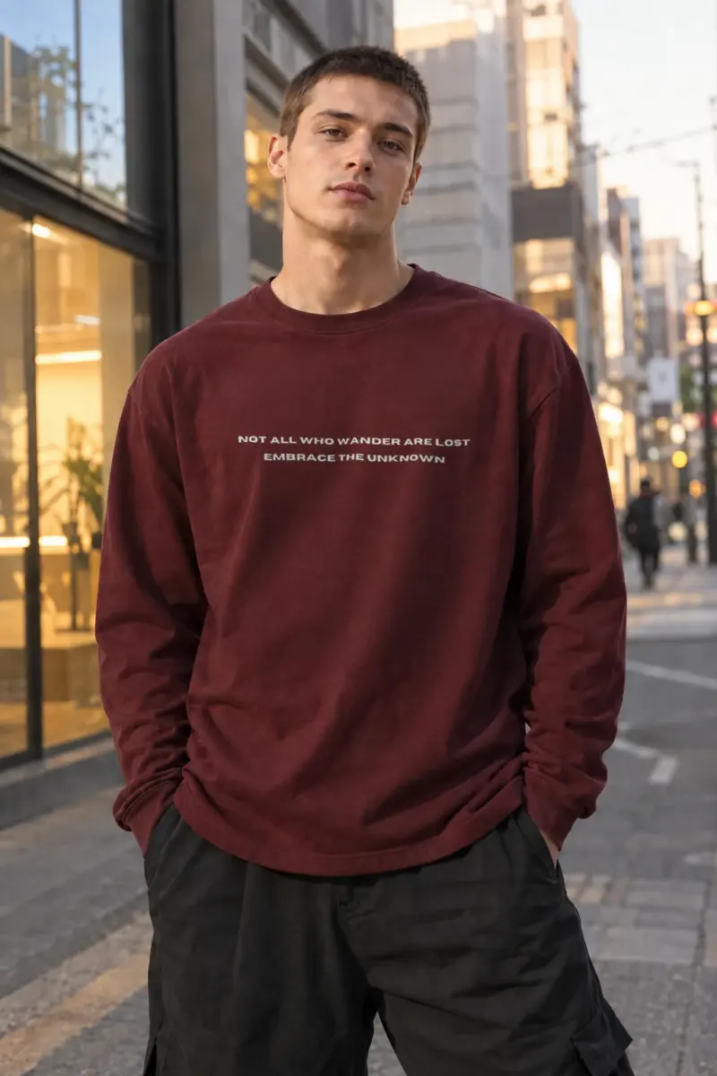 "Embrace The Unknown" Unisex Longsleeve T-shirt | Gildan 2400