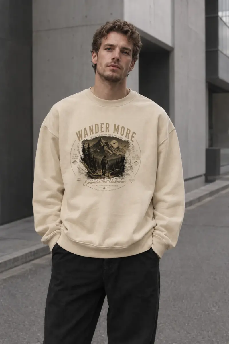 “Embrace The Unknown” Unisex Sponge Fleece Crewneck Sweatshirt | Bella + Canvas 3901