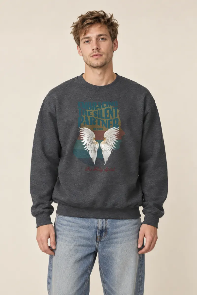 "Embracing The Silent Partner" Heavy Blend Unisex Crewneck Sweatshirt