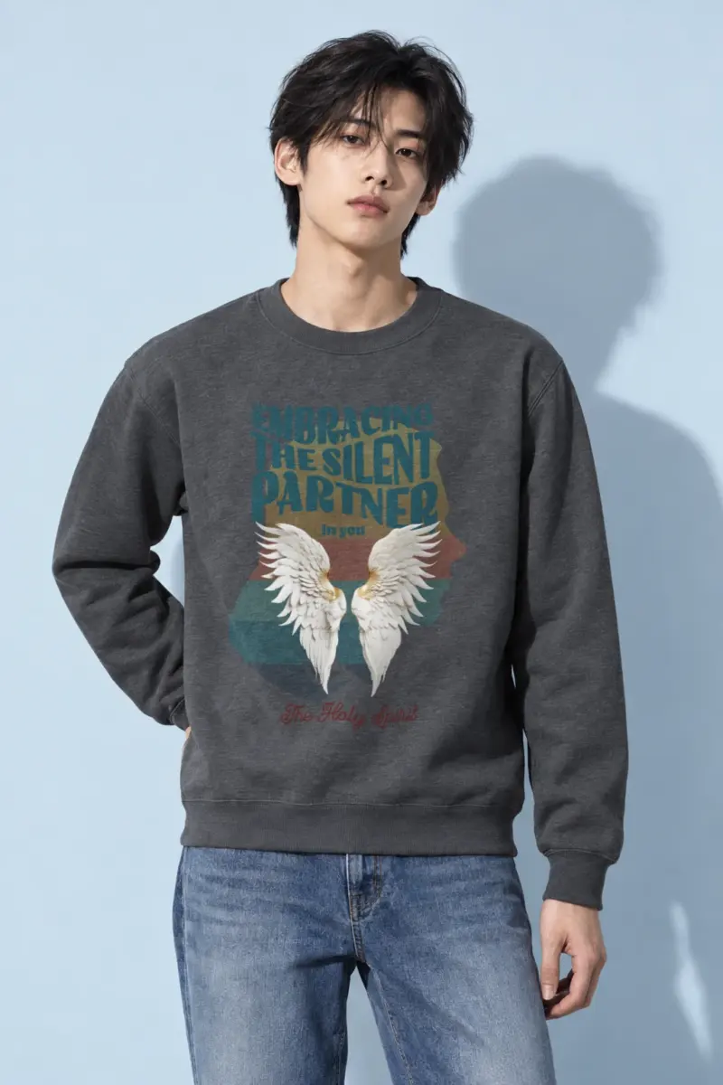 "Embracing The Silent Partner" Heavy Blend Unisex Crewneck Sweatshirt