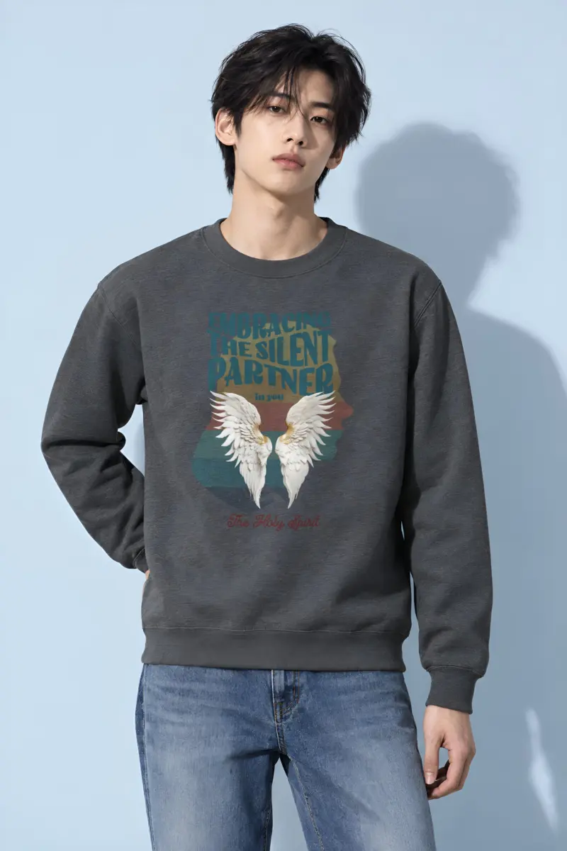 "Embracing The Silent Partner" Heavy Blend Unisex Crewneck Sweatshirt