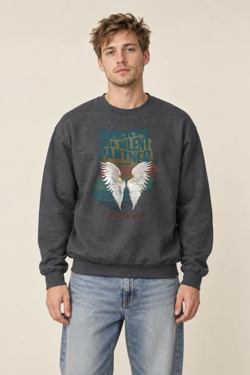 "Embracing The Silent Partner" Heavy Blend Unisex Crewneck Sweatshirt