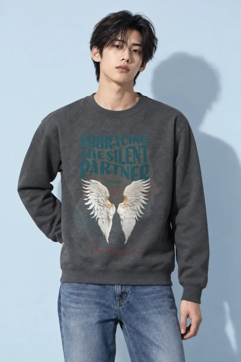 "Embracing The Silent Partner" Heavy Blend Unisex Crewneck Sweatshirt