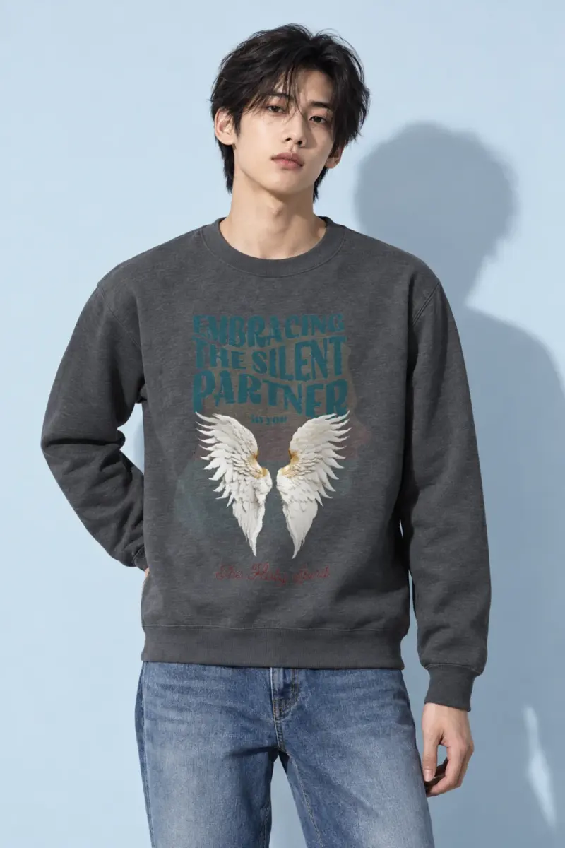 "Embracing The Silent Partner" Heavy Blend Unisex Crewneck Sweatshirt